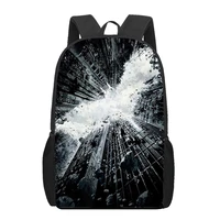 personality art 3d print school backpack for boys girls teenager kids book bag casual shoulder bags 16inch satchel mochila