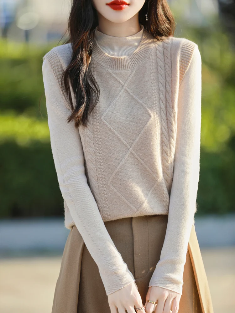 Осенне-зимний новый жилет из ангорской шерсти в клетку со стразами без рукавов с