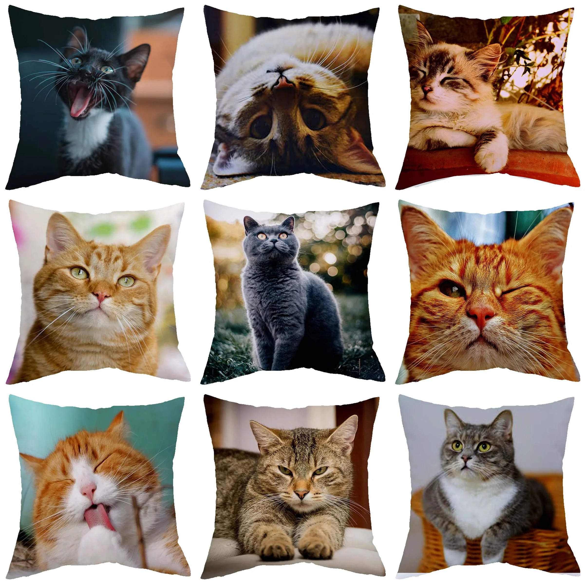 

Подушка в виде милых котят, 45x45 см