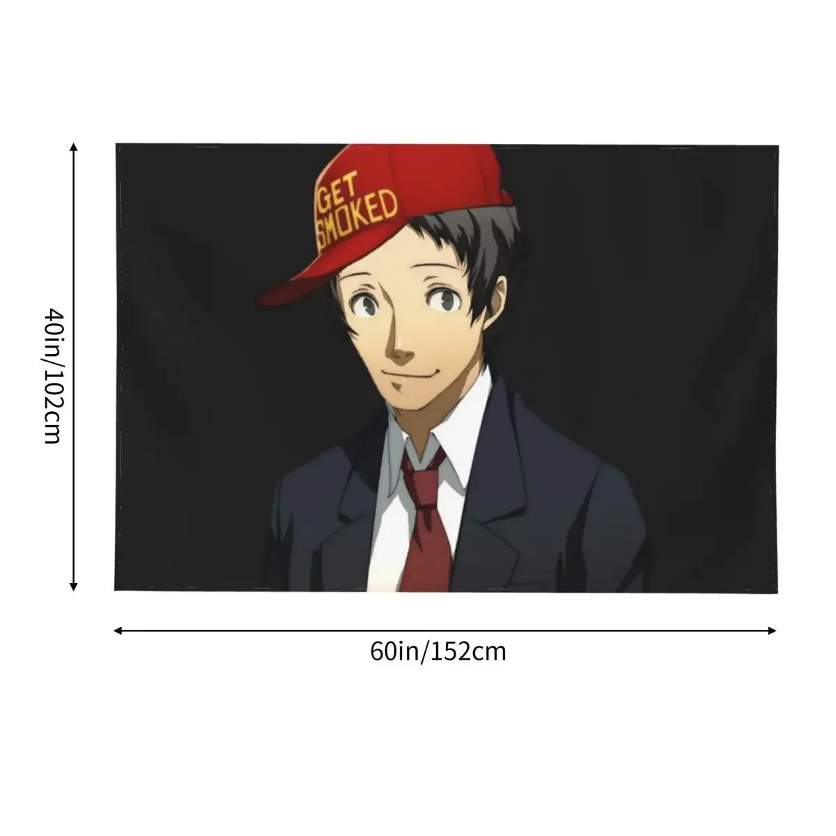 Тору Адачи получает дымчатый стикер гобелен ковер на стену японский декор