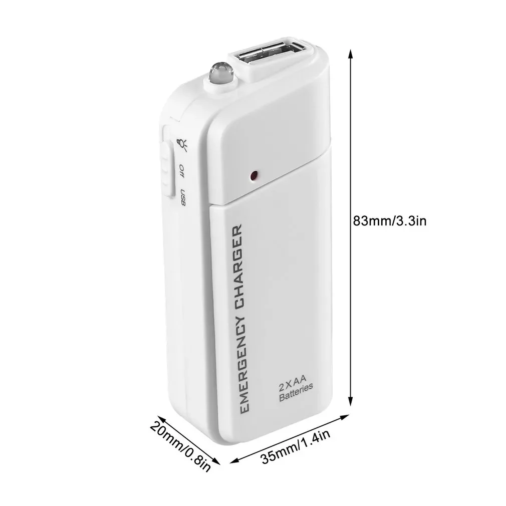 

Новинка, портативное зарядное устройство USB, внешняя батарея аа, аварийное зарядное устройство, быстрая зарядка для MP3-плеера, iPod, iPhone, внешни...
