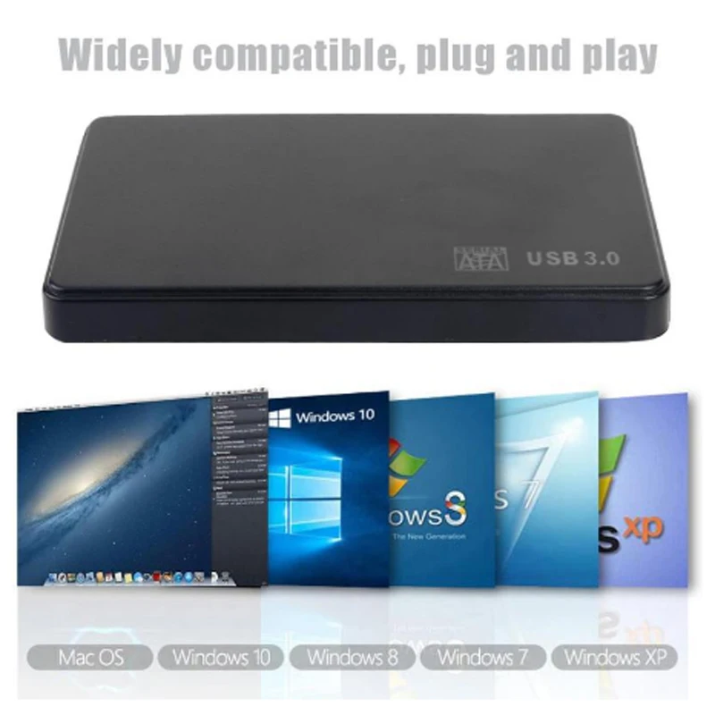 

Чехол для жесткого диска, чехол для SSD с USB3.0 на SATA, чехол для жесткого диска 5 Гбит/с, чехол для SD-диска, корпус для внешнего жесткого диска для ...