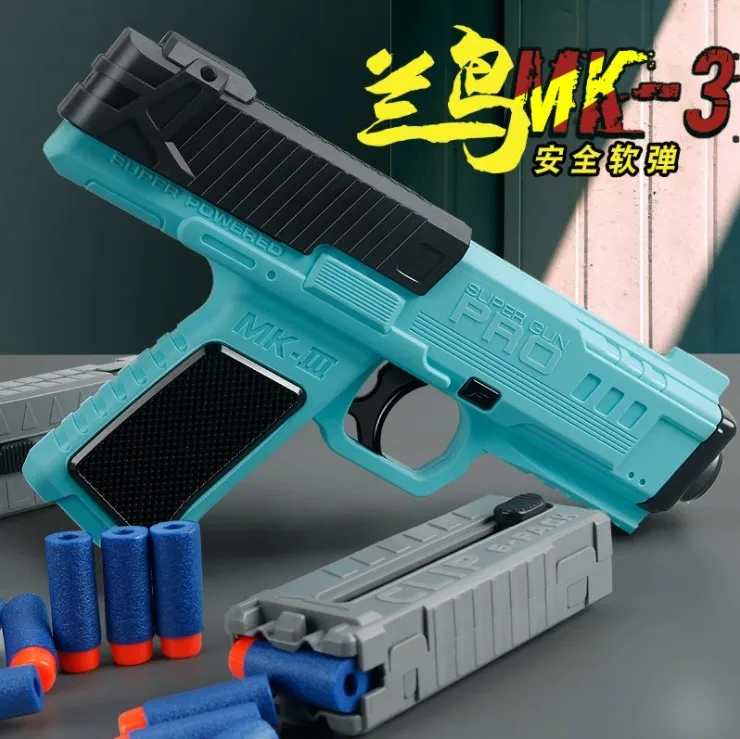 

MK3 Manual Toy Gun Foam Darts Blaster Pistol Launcher Handgun Simulation Pistola Airsoft For Adults Boys Children CS