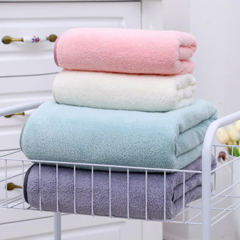 Three-Piece Coral Fleece Towel Bath Soft Absorbent Easy-to-Wash Easy-to-Dry 2 Towels +1 |