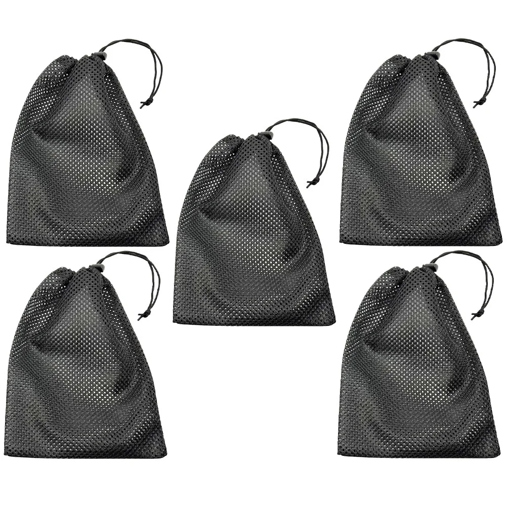 

5 Pcs Mesh Gym Bag Bags Toys Storage Swimming Gear Small Polyester Golf Ball Pouch Travel Laundry
