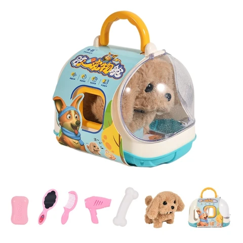 Моделирование Pet Raise Плюшевая игрушка Электрическая прогулочная собака Игрушка Моделирование Pet Kids Gift