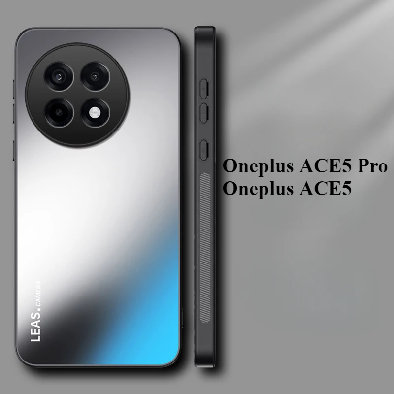 Фото Матовый чехол для Oneplus ACE5 Pro, роскошный защитный чехол для объектива AG, задняя крышка для Oneplus ACE5 Pro, противоударный бампер №1