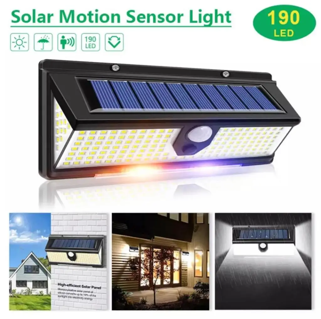 

Solar outdoor garden lamp 190 led flashing