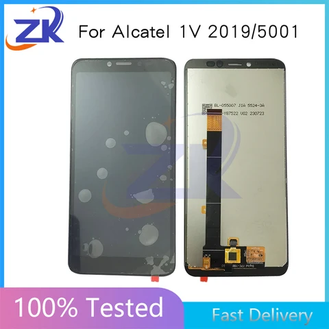 ЖК-дисплей 5,5 дюймов для Alcatel 1V 2019 5001 5001A 5001U 5001T 5001D, сенсорный экран для Alcatel 5001, ЖК-дигитайзер в сборе