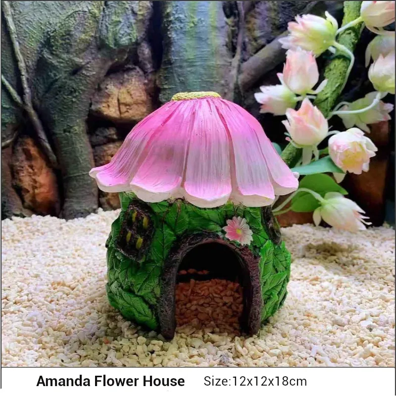 

Подводный Декор для аквариума, с заведениями и креветками, дом в форме ананаса укрытия