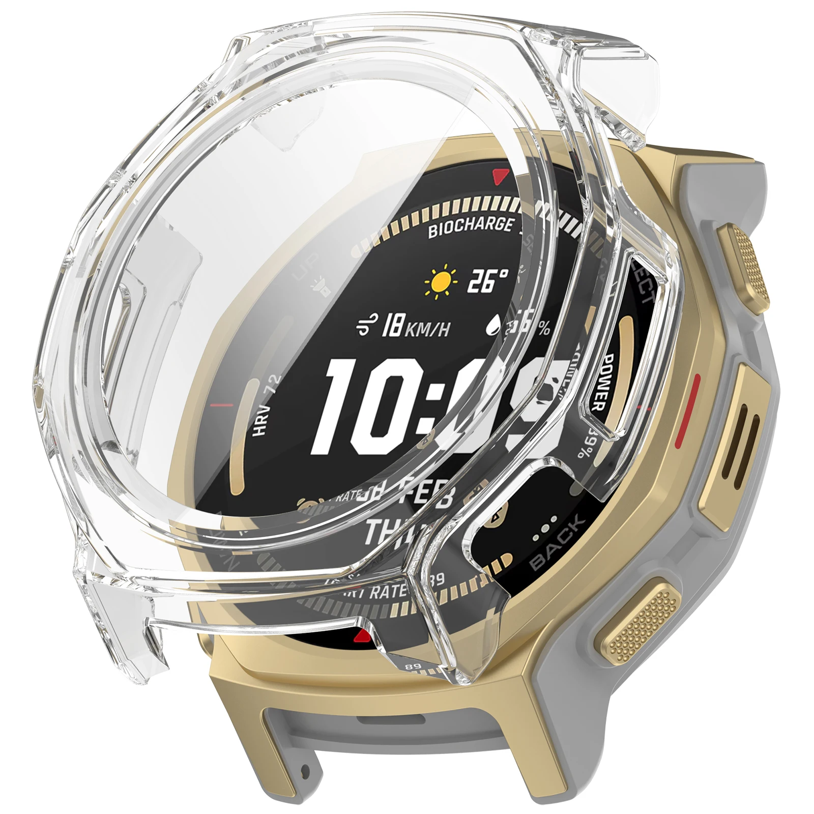 Фото Защитный чехол + стекло для Amazfit T-Rex 3 Pro 44MM, защитная пленка для экрана смарт-часов, бампер для Amazfit T-Rex3 Pro 44MM, чехол из поликарбоната №3