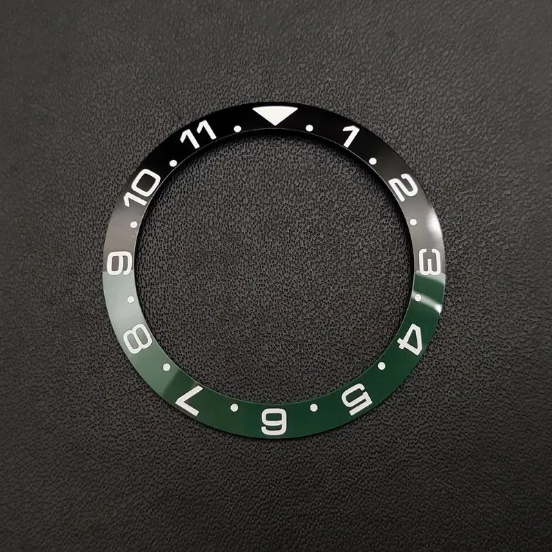 38mm*30.5mm With Sticker GMT Ceramic Watch Bezel Insert  40mm Men's Watch Bezel Replacement Accessories