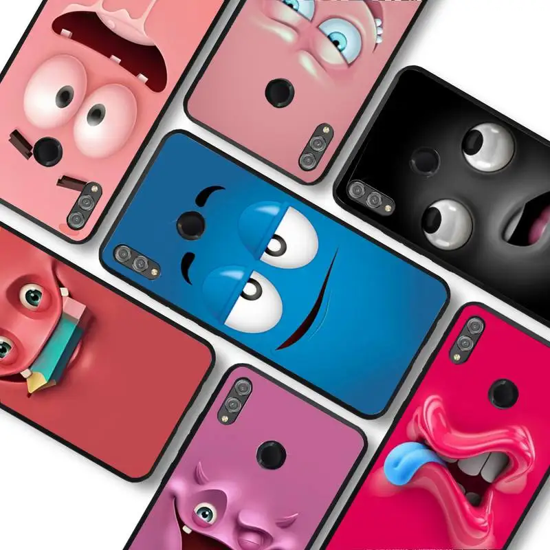 

Funny Face Phone Case For Huawei honor 10Lite 10i 20 8x 10 Funda for Honor 9lite 9xpro Back Coque