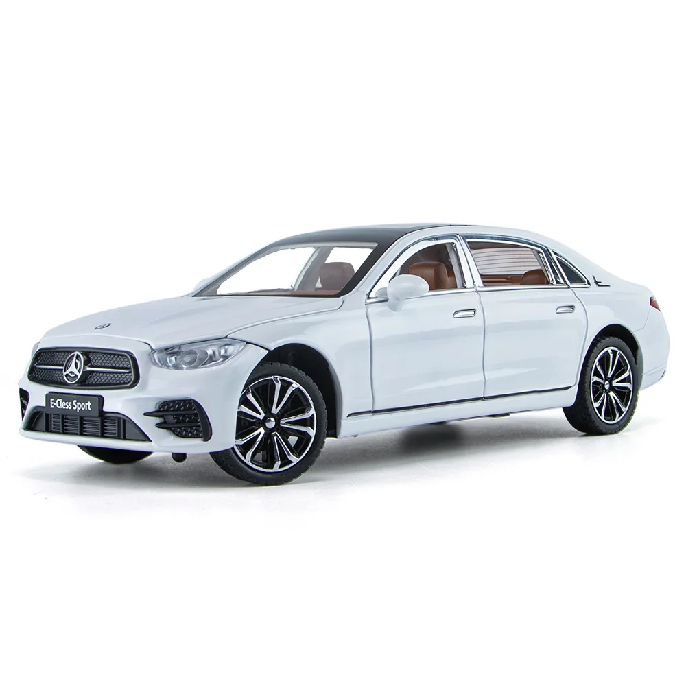 

1:24 Alloy Car Diecasts Toy BENS E300 E-Cless Sport Vehicles Car Model Sound and light Pull back Car Toys For Kids Gifts
