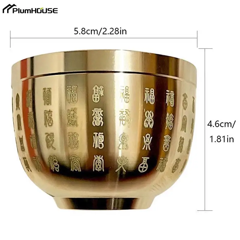 Цилиндр для риса из чистой латуни, кукуруза, Baifu, настольное маленькое украшение, пепельница, украшение для кабинета, подарок, аксессуары для украшения дома