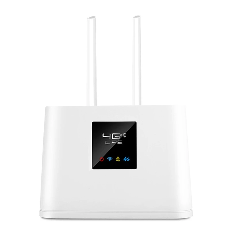 Unlocked Wireless Lte Router Sim Card Slot Modem LTE FDD TDD External Antenna EU Plug