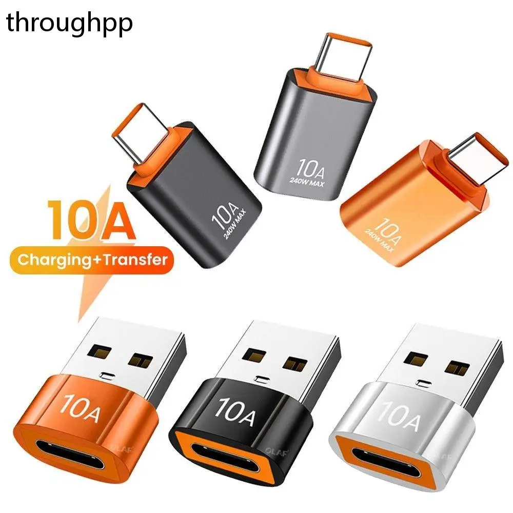 

1PC USB to Type-C Female Adapter Fast Charging Adapter Mini And Compact Transfer Charger For Laptop