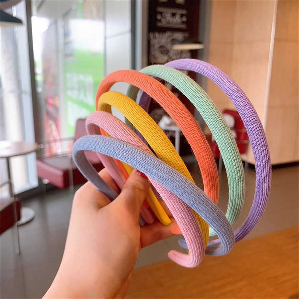 

Sweet Girls Weave Fabric Hairband Trendy Children's Fragmented Hair Headbands Bangs Ponytail Headwear Hair Accessories For Kids