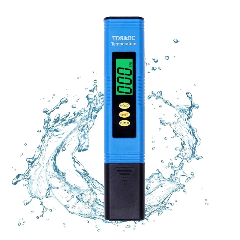 EC/TDS/Temp Meter Многоцелевой анализатор воды Монитор для аквариума с подсветкой