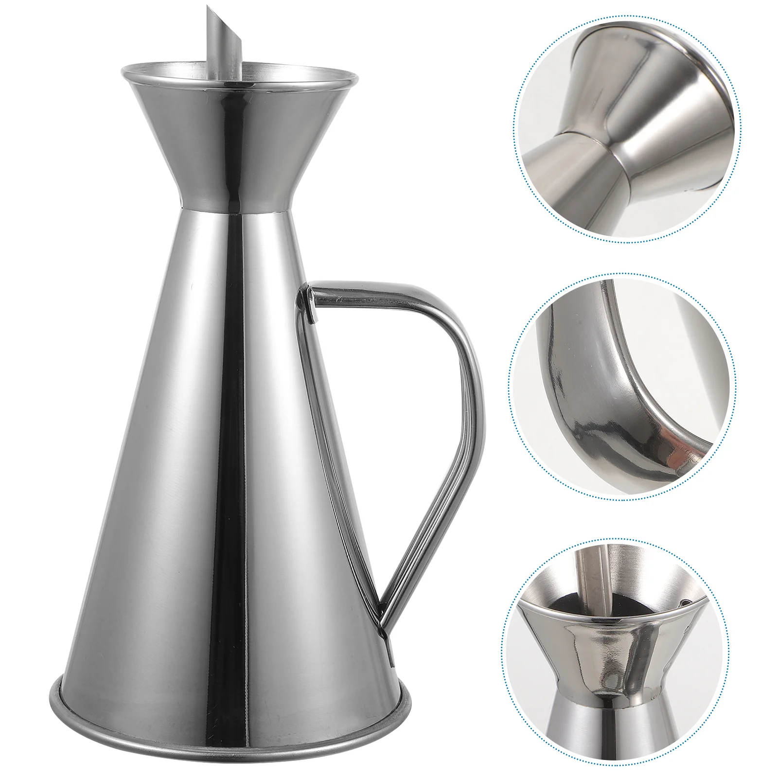 

Stainless Steel Oil Non Drip Oil Pot Bottle Container for Kitchen (250ml)