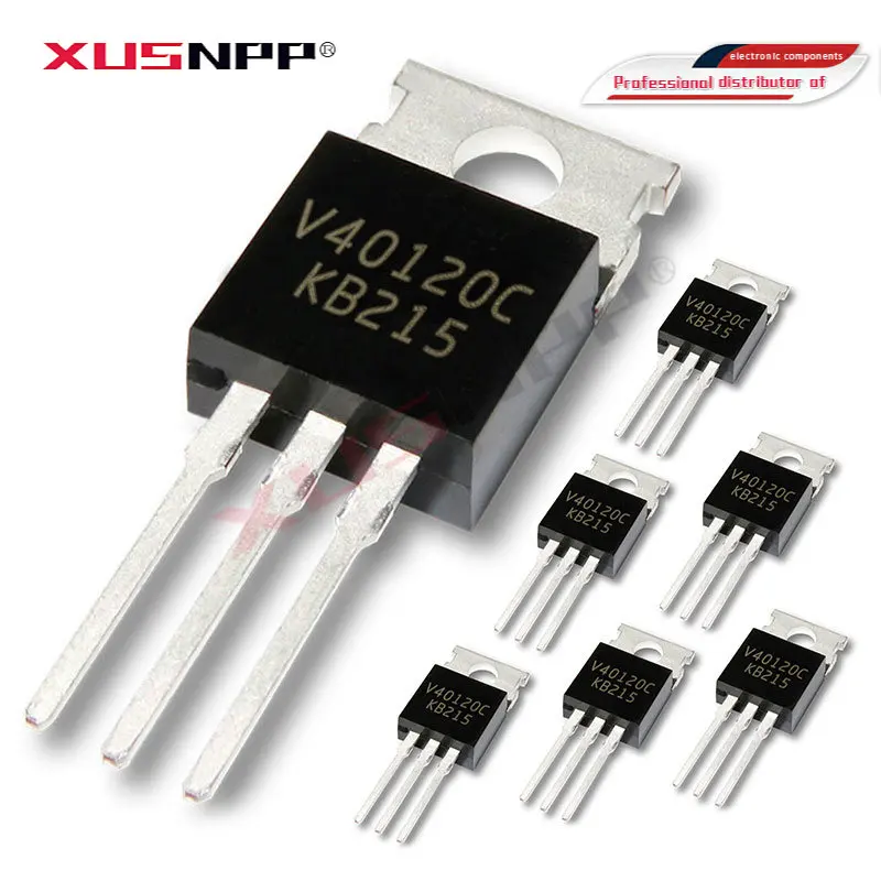 5 шт. диод Schottky V40120C TO-220 V40100C V40150C V30100C V30120C V30150C V20100C V20120C V20150C V60100C V60120C