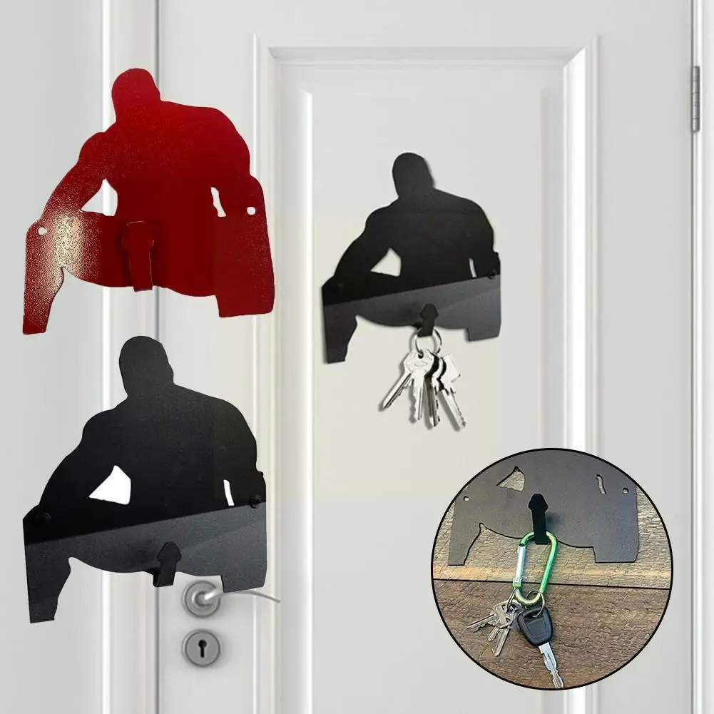 

1 Pc Adult Decoration Holder Wall Mounted Adult Hook Rack Funny Decoration Hanger Metal Y1b8