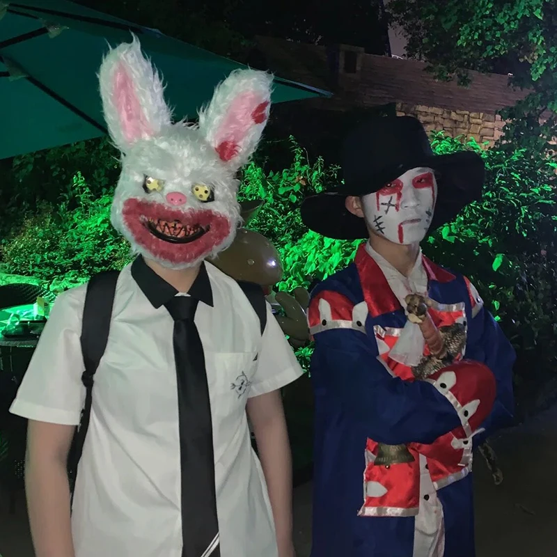 Маска для косплея кровавого кролика украшения Хэллоуина страшная ужасная маска