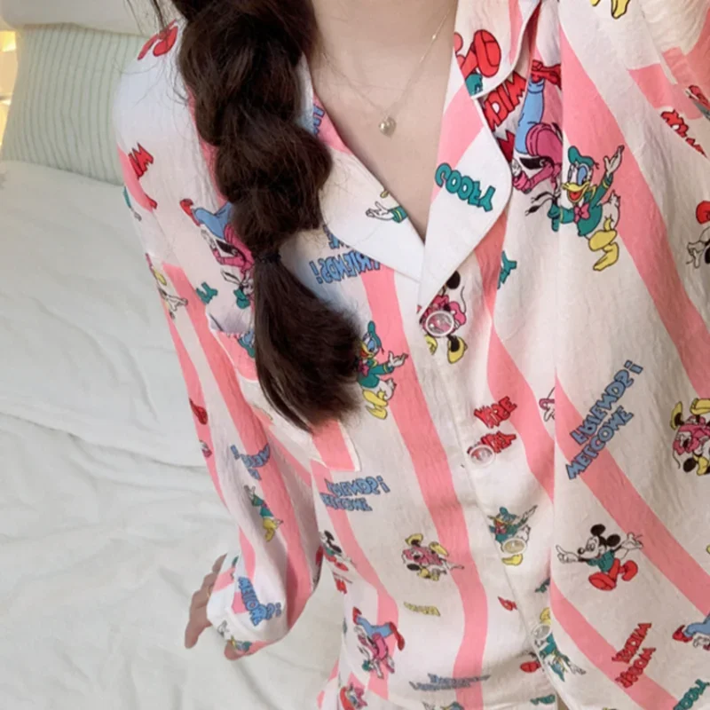 Микки Мяомяо дом весенние новые пижамы мультфильм милая домашняя одежда дышащие