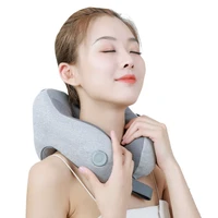 kneading hot compress u shaped massage pillow bluetooth charging cervical neck massage device portable neck massage pillow