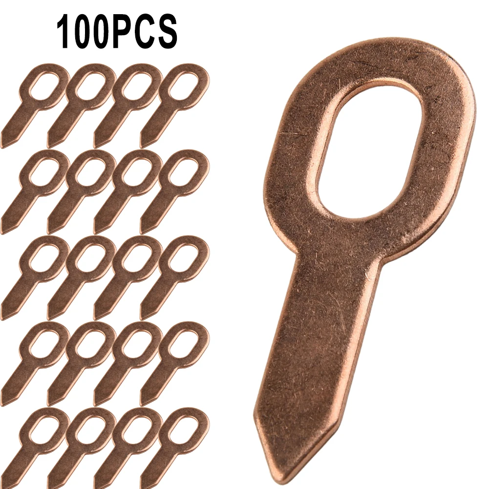 

100pcs Car Dent Puller Straight Pull Rings For Spot Welding Welder Car Body Panel Pulling Washer Repair Tool Kit