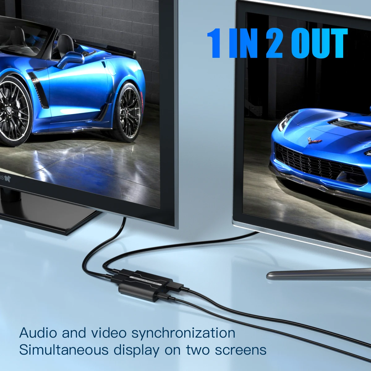 

HDMI 1*2 сплиттер переключатель 2 в 1 выход 4K HD переключатель двунаправленный адаптер сплиттер конвертер для PS4 ТВ приставки ПК HDMI-совместимый