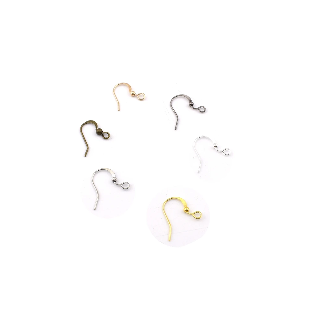 Застежки-крючки для сережек сделай сам изогнутые застежки 100 шт./лот 19*18 мм -