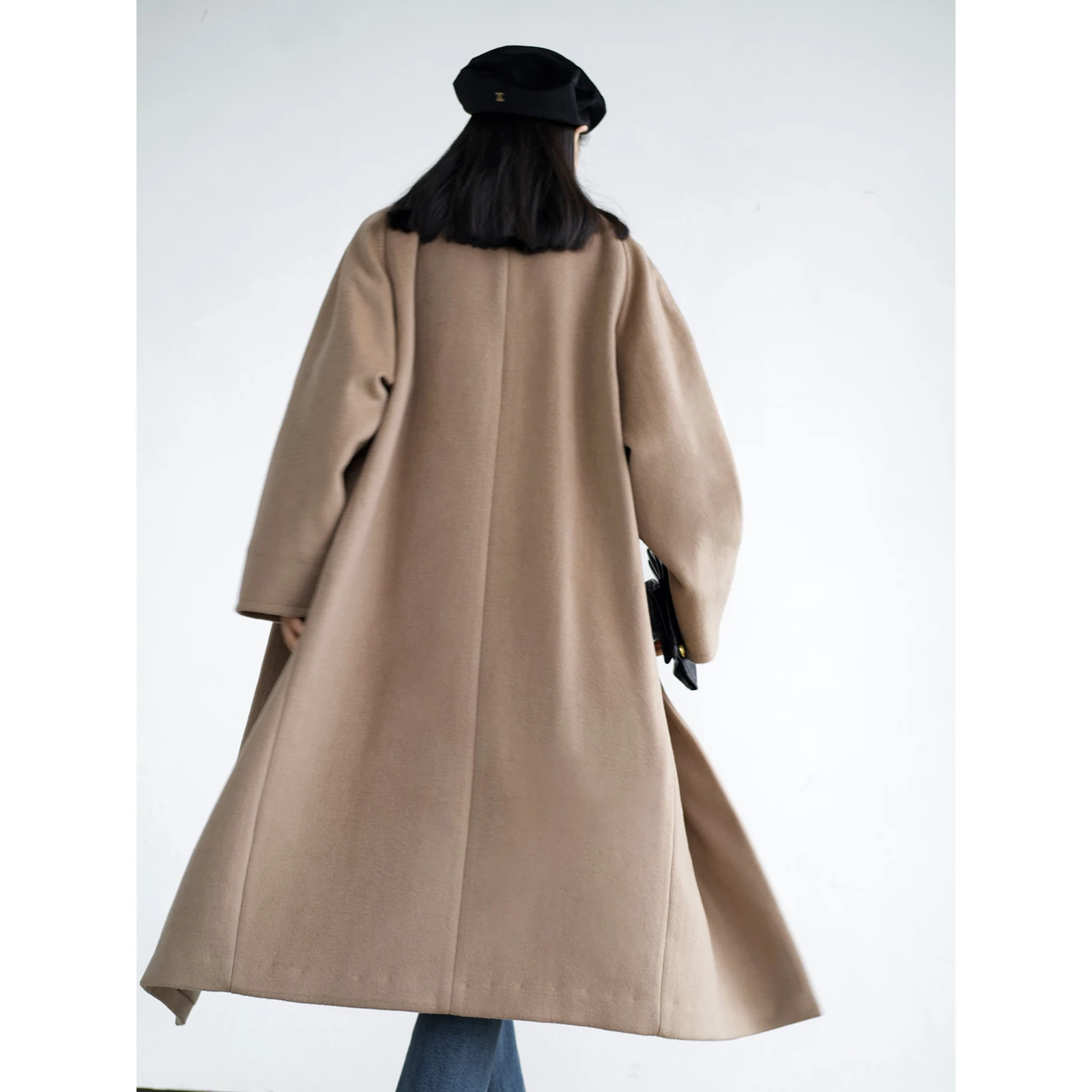 Zhou Miao Zhoumiao шерстяная куртка с воротником до половины высоты и лацканами женское