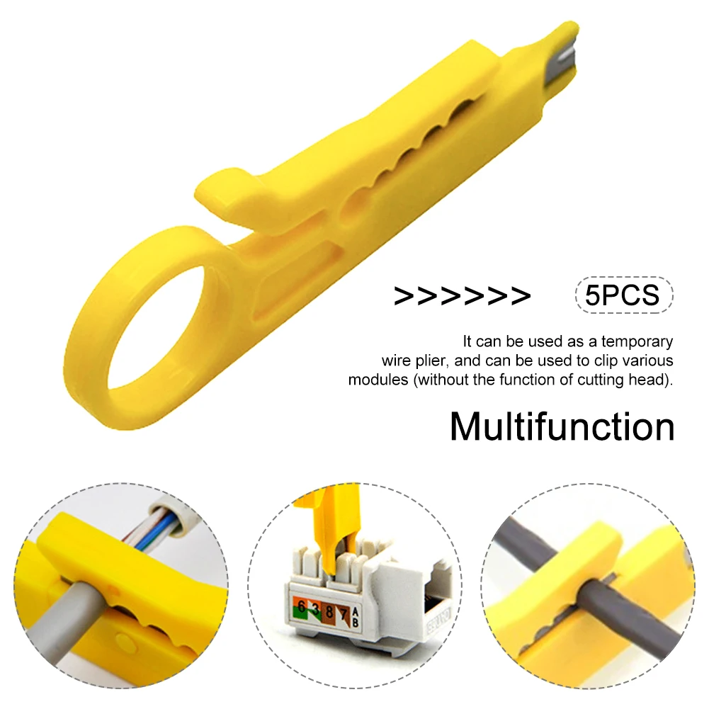 5 шт. пилинг ремонт телефонной линии практичный инструмент для обжима ручной