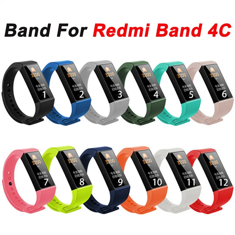 

Ремешок силиконовый для смарт-часов Redmi Band 4c, мягкий мультяшный браслет для наручных часов