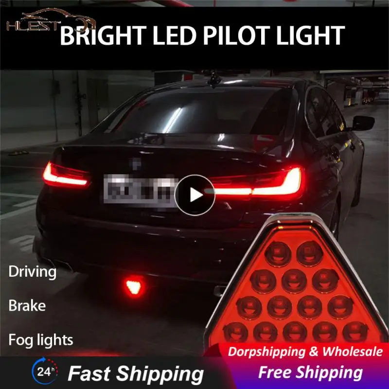 

Dual Mode Optional Car Led Brake Stop Strobe 10x10x4.5cm Red Warning Rear Tail Light Practical Easy Installation Led Tail Light