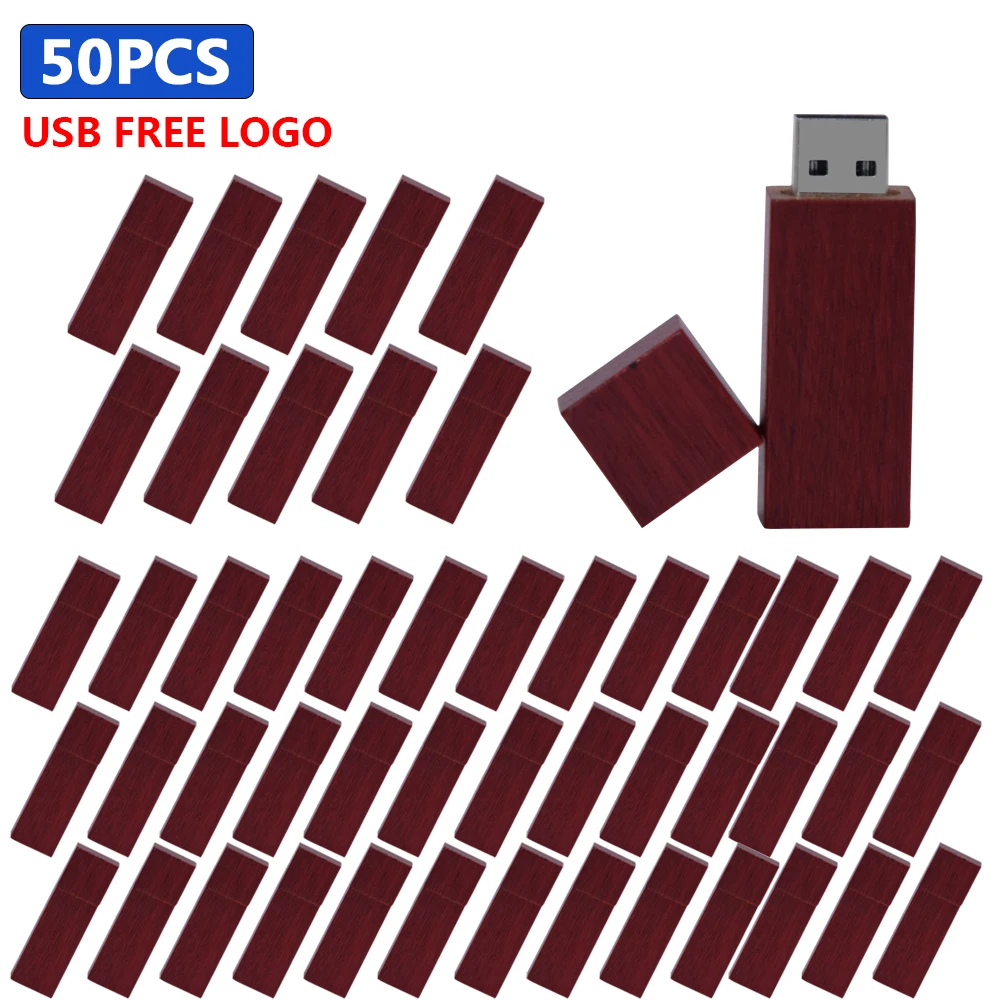 50pcs/lot High Speed USB Flash Drive rose wood 128gb Pen Drive 64gb 32gb USB Stick 16gb Pen drive Business gift Free custom logo