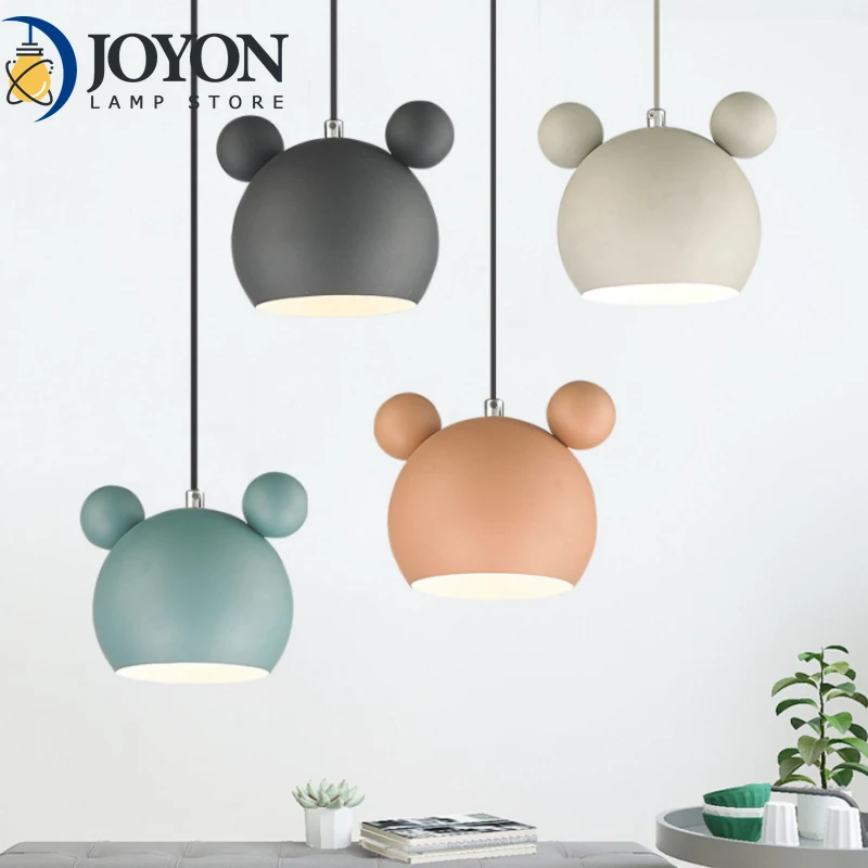

Modern Pendant Light Cartoon Children's Chandeliers Nordic Restaurant Hanging Ceiling Lamp Denmark Indoor Bar Led Pendant Lamp
