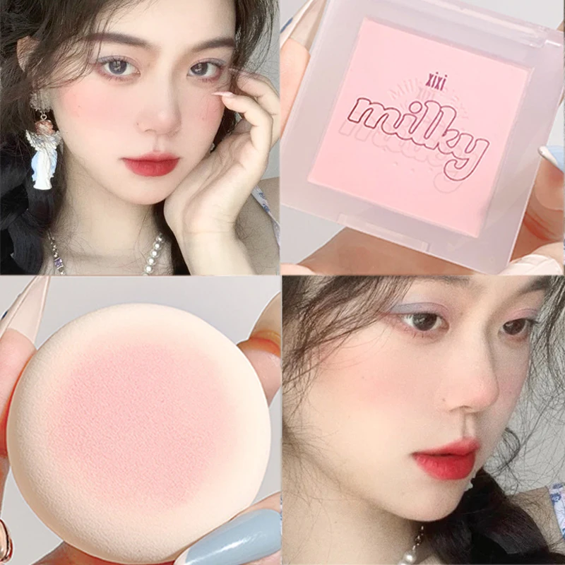 

Mini Portable Natural Blush Palette Soft Matte Blush Face Makeup Long-lasting Nude Blush Women Cosmetic Shimmer Eye Shadow