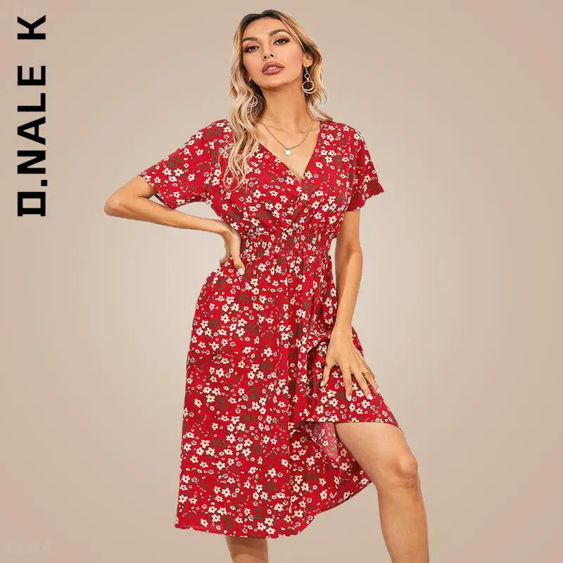 Женское платье с коротким рукавом D.Nale K мягкое недорогое вечерние нее