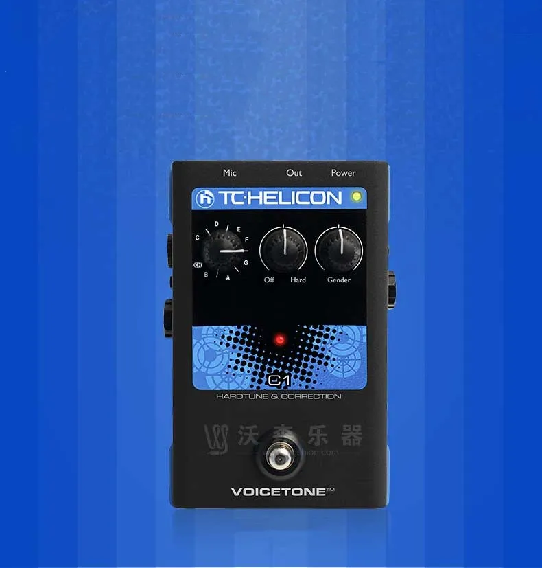 TC Helicon VOICETONE C1 Профессиональная голосовая модификация гитарной педали эффектов для прямых шоу и трансляций (art.: 3920cd1c8b172) - 3920cd1c8b172