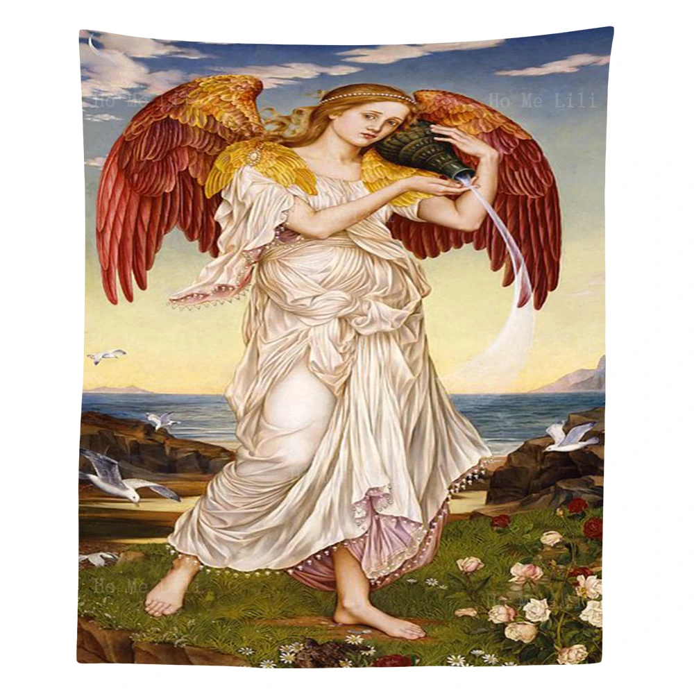 

Greek Mythology Goddess Eos Dawn And Love Romanticism Style Wall Hanging Tapestry By Ho Me Lili For Livingroom Bedroom Decor