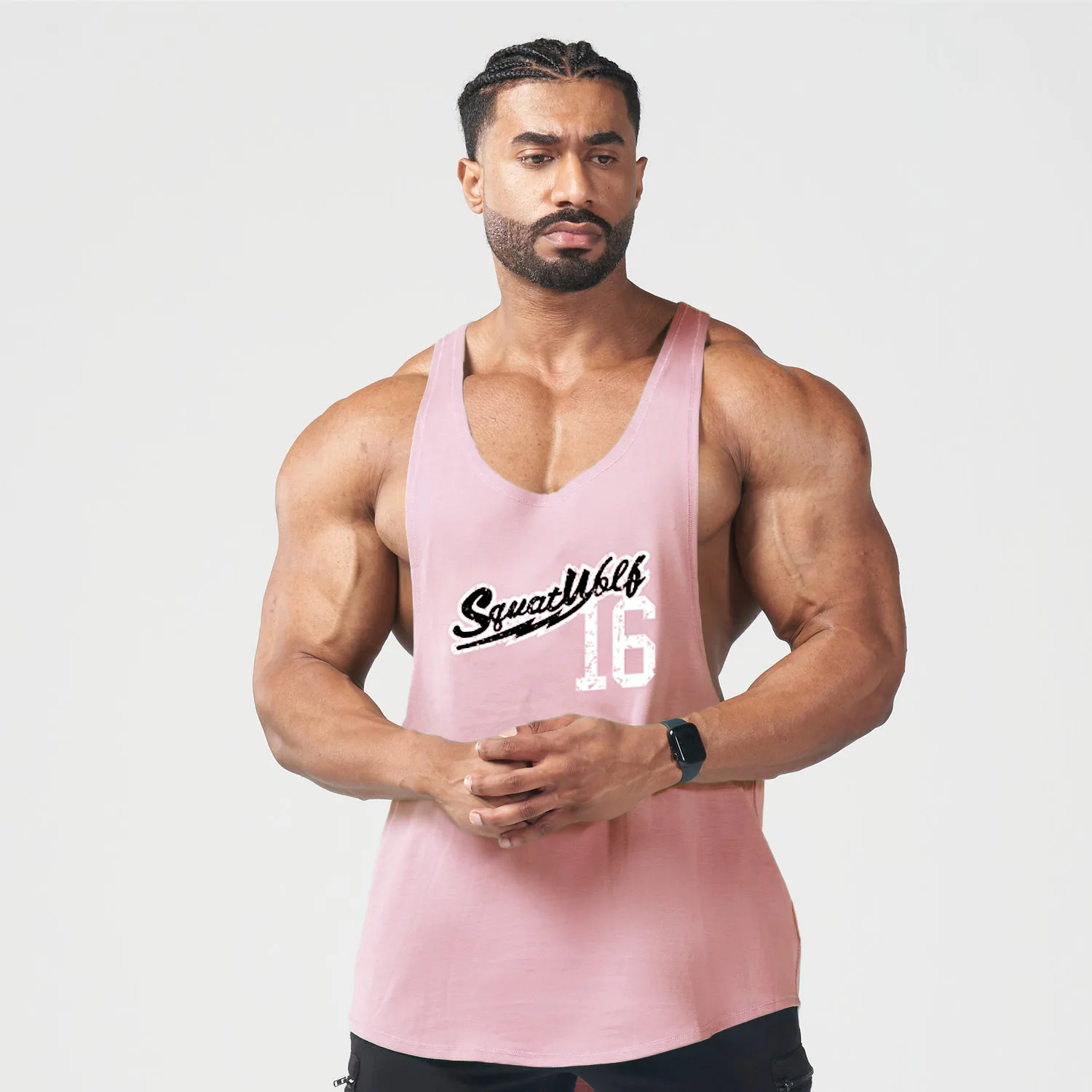 

Outdoor Basketball Sports Sleeveless Vest Summer New Men's Muscle Fitness Loose Breathable Vest Gyms Sleeveless Top