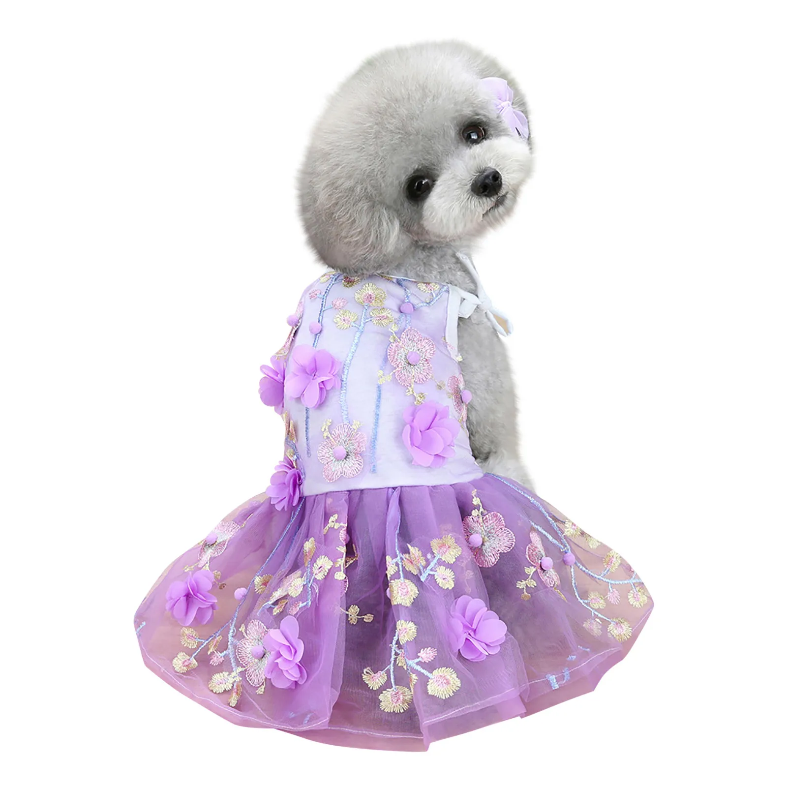 

Dog dimensional Dress three sling cat skirt Princess dress lace dress Pet clothes