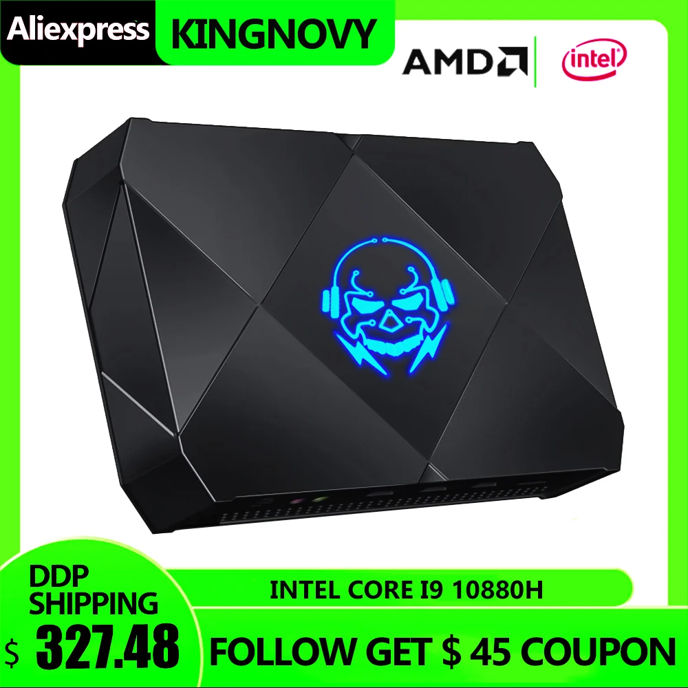 

Мини-ПК, Intel Core i9-10880H i7-10750H, мини игровой настольный компьютер, Windows 11/10 Linux Ubuntu OS, модный дизайн HTPC