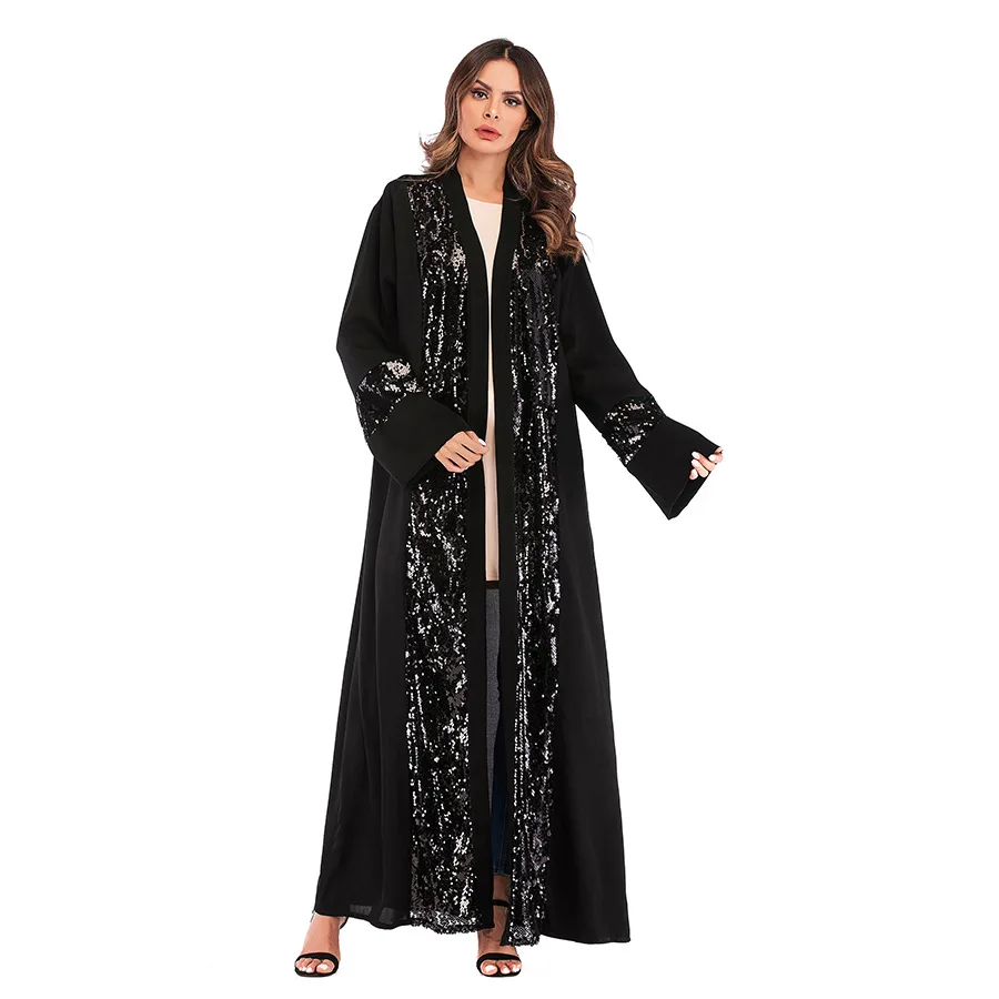 

Robe Femme Musulmane Muslim Dress Cardigan Middle East Plus Size Sequins Robe Muslim Fashion Arabia Dubai Abaya Turkey Dress