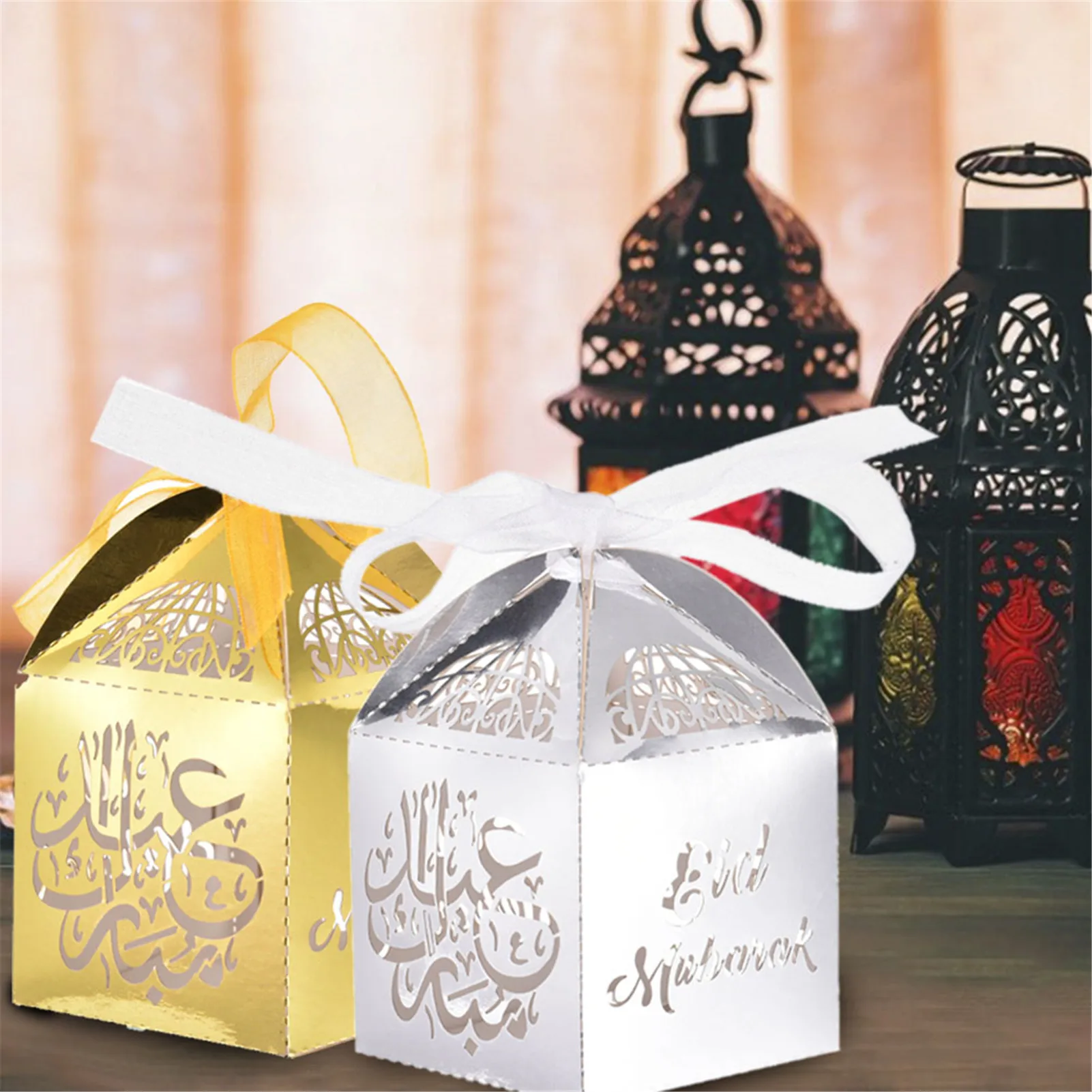 

Thank You Gift Boxes Small Wedding Party Favor Boxes For Guests Candy Boxes With Ribbons For Storing Biscuits Chocolates Snacks