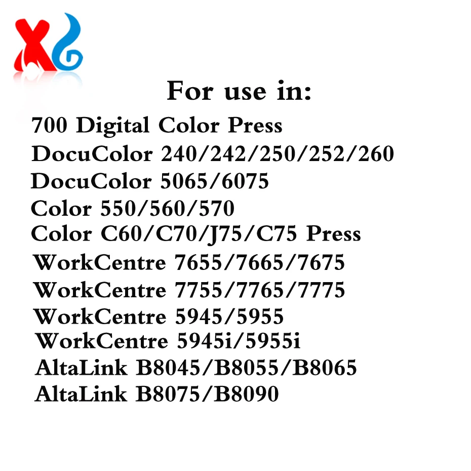 4 ролика первичной зарядки для Xerox DC240 242 250 252 260 цвета 550 560 570 C60 C70 C75 J75 700 WC5945 5955 7655 B8045