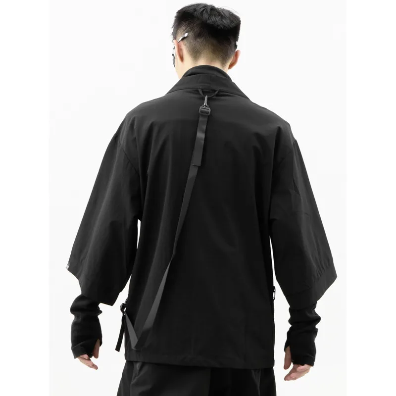 HKSH весна осень новый мужской прилив темный ниндзя даосский халат