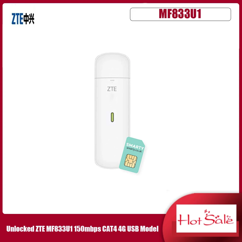 Desbloqueado Zte Mf833u1 Baixo Custo Viagem 150mbps Cat4 4g Usb Dongle Modem
